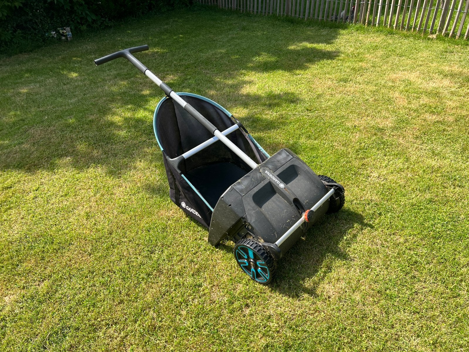 Gardena bladverzamelaar / bladveger, Tuin en Terras, Veegmachines, Ophalen, Gebruikt
