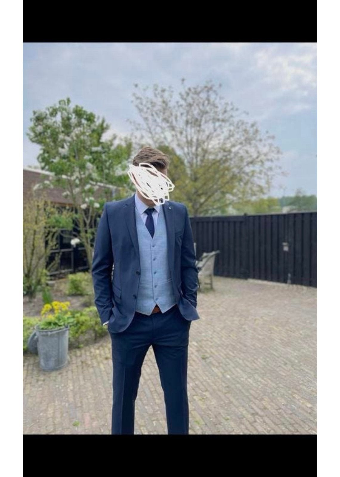 Pak club of gents, Kleding | Heren, Ophalen of Verzenden, Zo goed als nieuw, Overige kleuren, Trouwpak