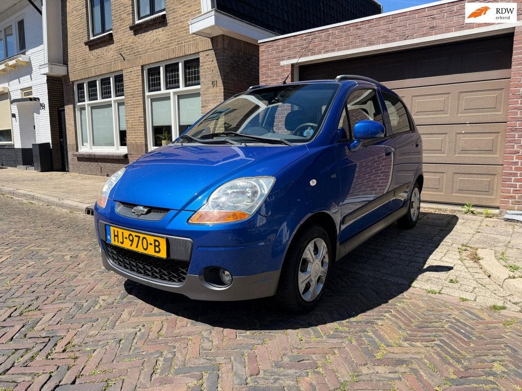 Chevrolet Matiz 0.8 Style Automaat, Auto's, Chevrolet, Stof, Gebruikt, Blauw, Metallic lak
