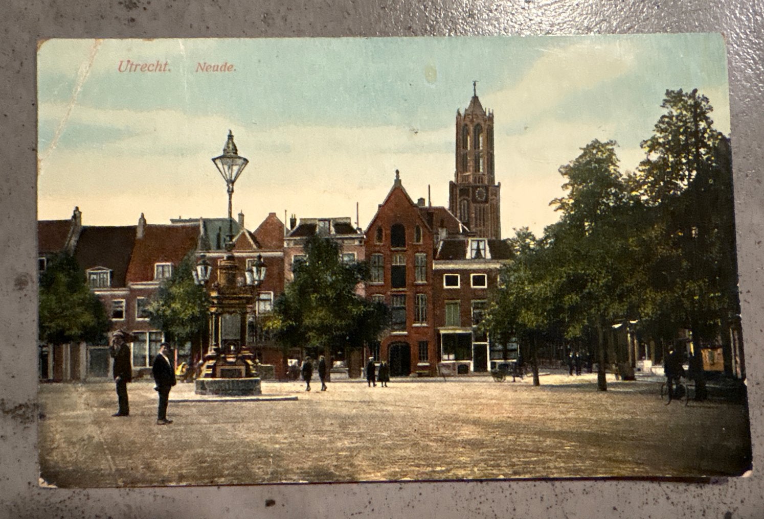 Oude Ansichtkaart Utrecht Neude, Verzamelen, Ophalen of Verzenden, Voor 1920, Gelopen, Utrecht