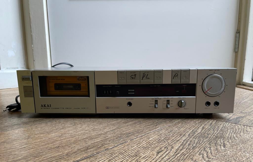 Akai Cassettedeck/Recorder HX-1 - Werkend, Ophalen of Verzenden, Enkel, Akai, Tiptoetsen