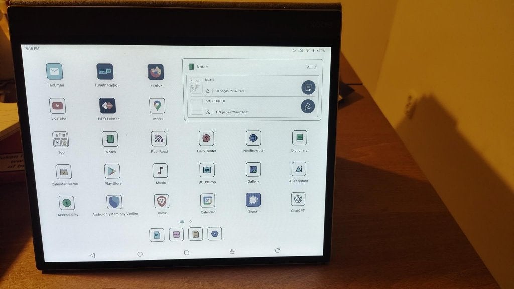 Boox tab x c (13.3) e-ink scherm, Onyx Boox, Ophalen of Verzenden, Zo goed als nieuw, 10 inch of meer