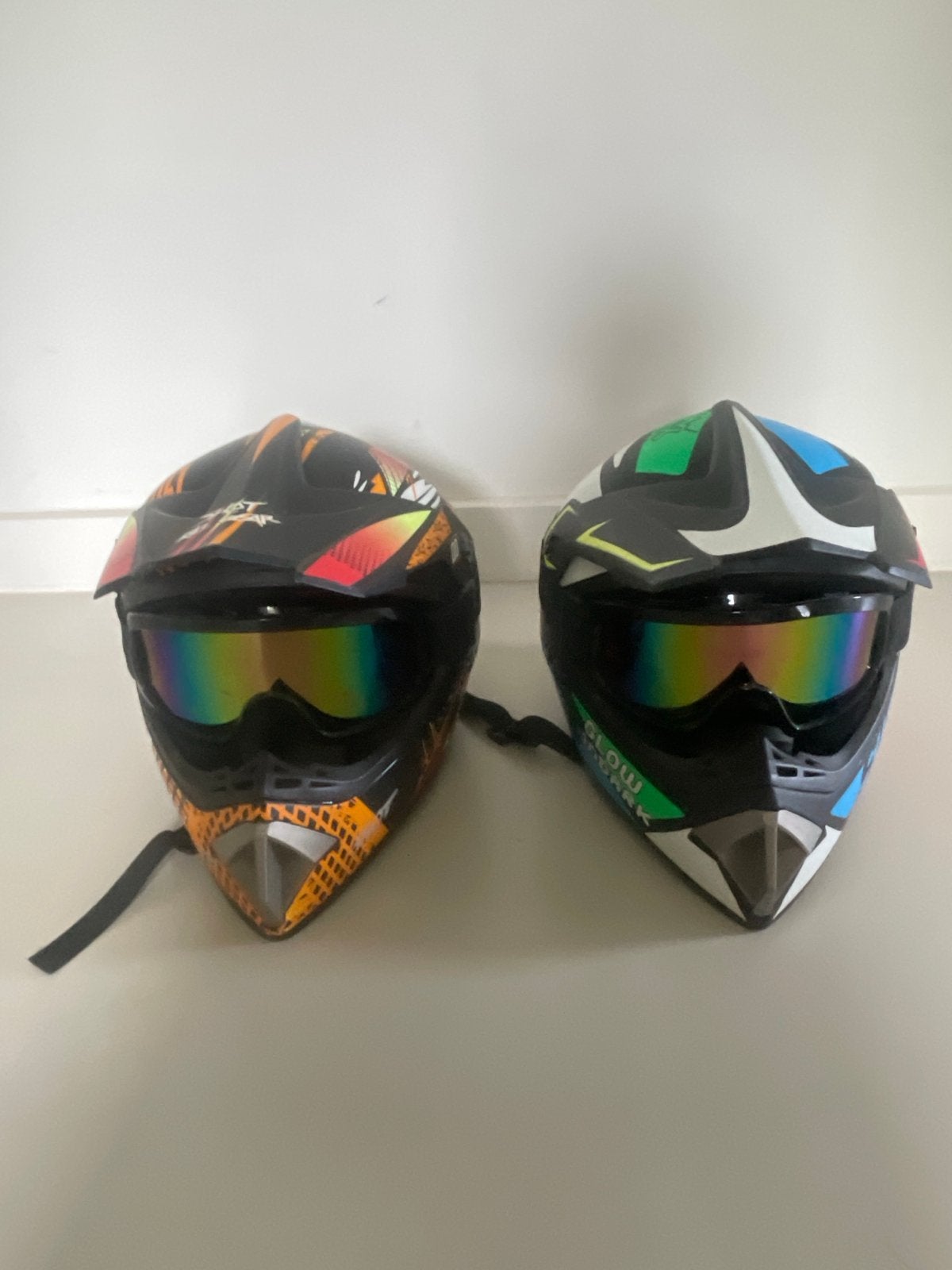 Twee Offroadhelmen met Goggles, Overige merken, Ophalen of Verzenden, Tweedehands, Heren
