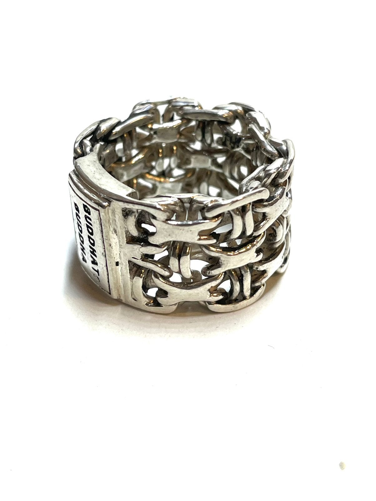 925 zilveren Buddha to Buddha ring, 18 tot 19, -, -, Ophalen of Verzenden