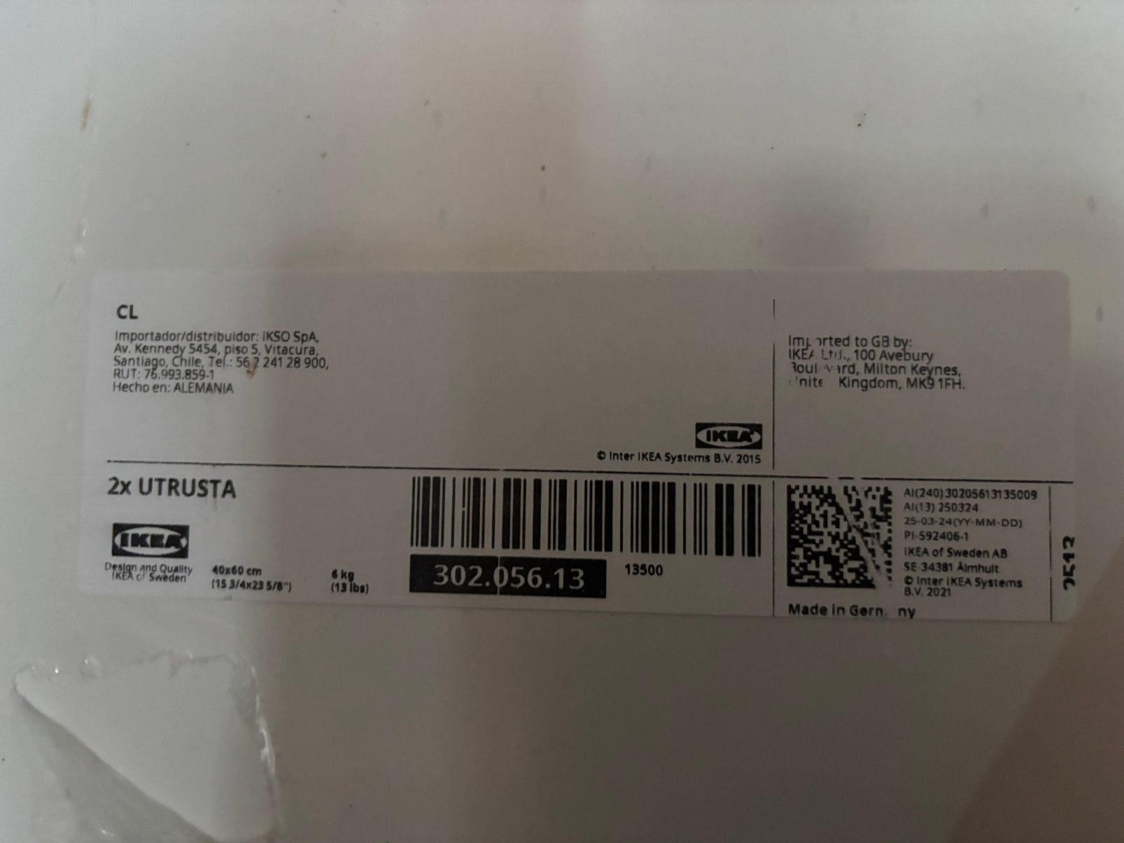 Utrusta Ikea legplanken ( set van 2 nieuwe planken ) wit, Minder dan 25 mm, Nieuw, Ophalen of Verzenden, Plank