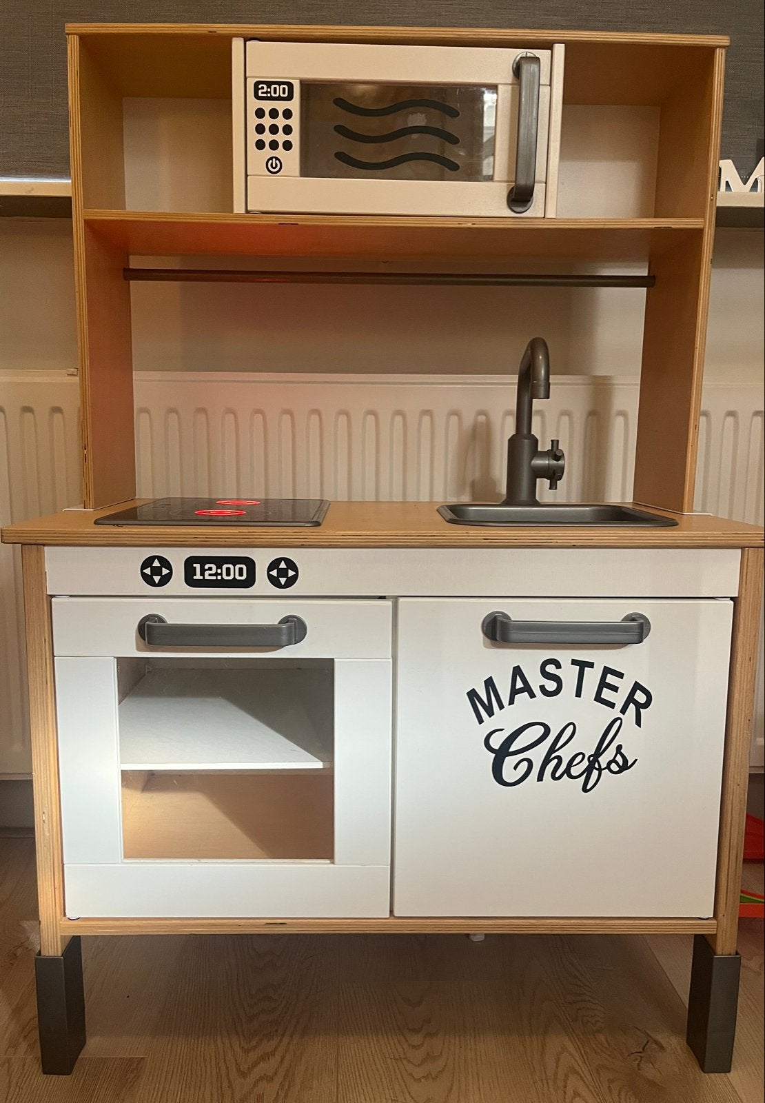 Houten speelkeuken met werkende lampjes, Ophalen, Gebruikt, Hout, Speelkeuken