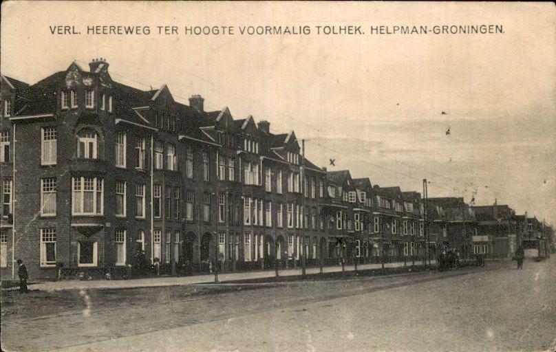 Groningen - Helpman - Verlengde Heereweg, Ophalen of Verzenden, 1920 tot 1940, Gelopen, Groningen