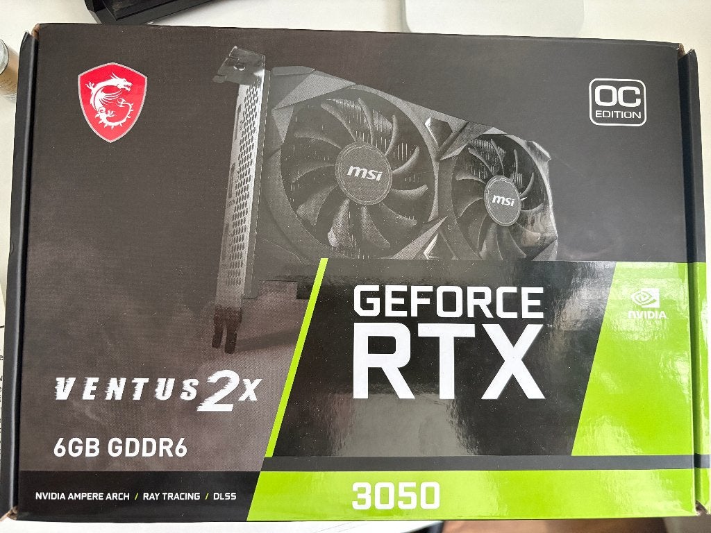 MSI GeForce RTX 3050 Ventus 2X OC 6GB GDDR6 Videokaart, Ophalen, GDDR6, PCI-Express 4, Zo goed als nieuw