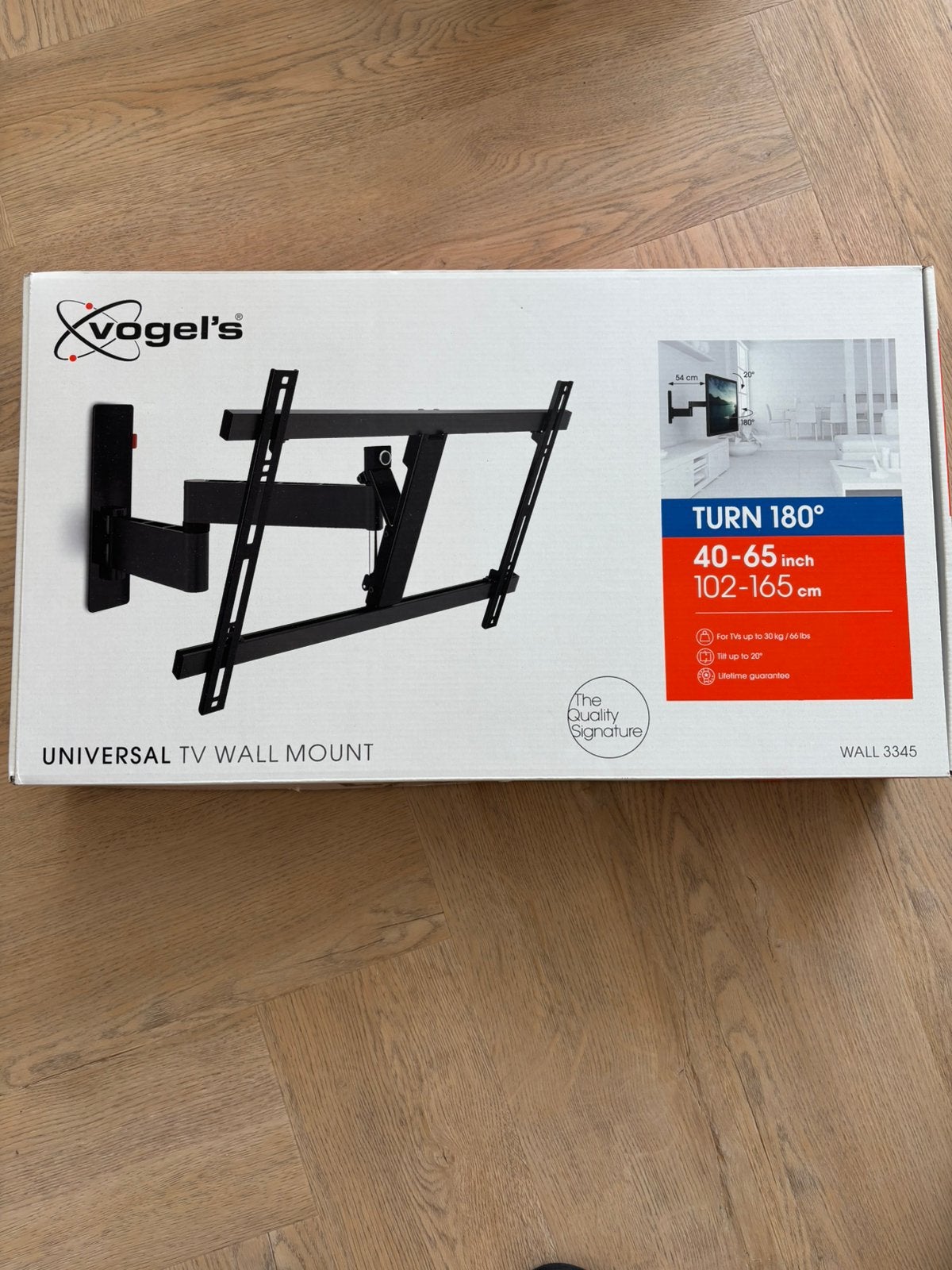 Universeel Vogel's TV Beugel met Soundbar Ophangsysteem, Ophalen, Zo goed als nieuw