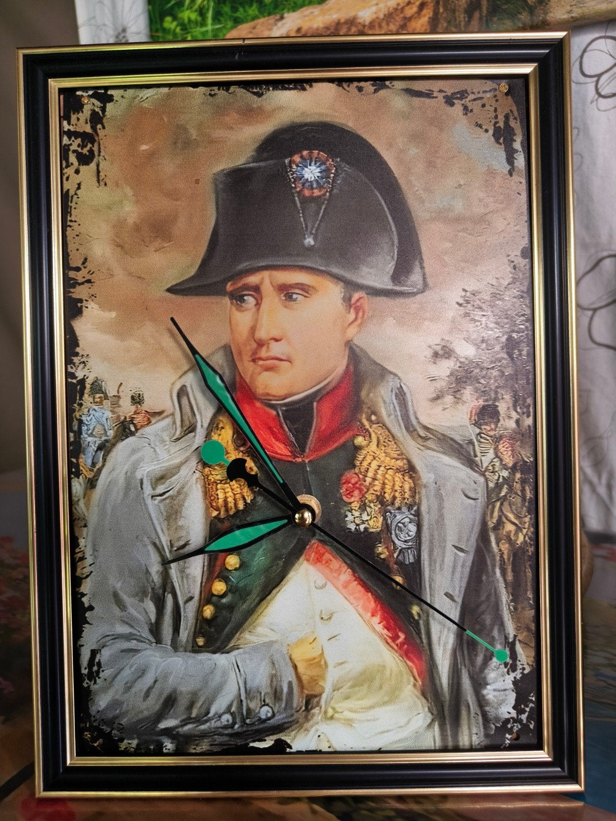 Wandklok Napoleon Bonaparte Schilderij Stijl, Ophalen of Verzenden