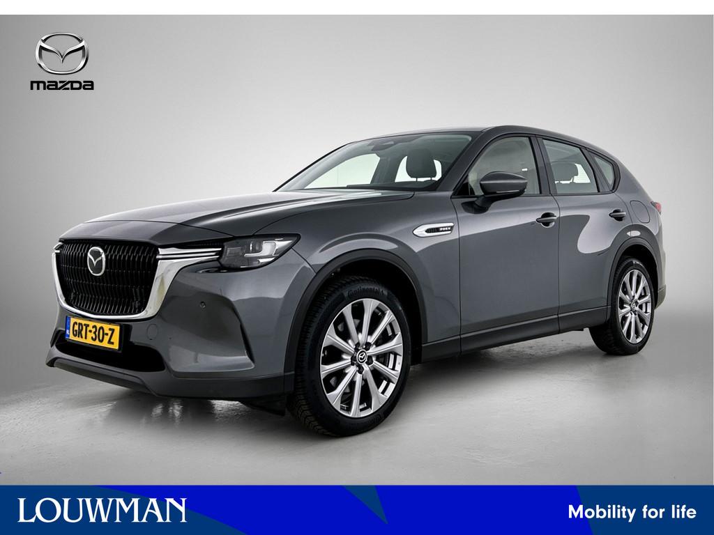 Mazda CX-60 2.5 e-SkyActiv PHEV Exclusive-Line | Leder | Tre, Auto's, Mazda, Automaat, 12 maanden, Stof, Gebruikt