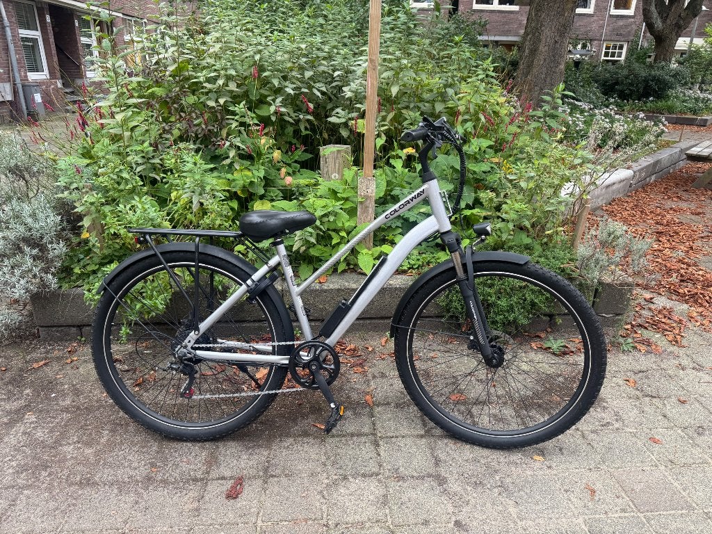 For sale: Grey Colorway Electric Bike in Good Condition, Gebruikt, 51 tot 55 cm, 30 tot 50 km per accu, Ophalen