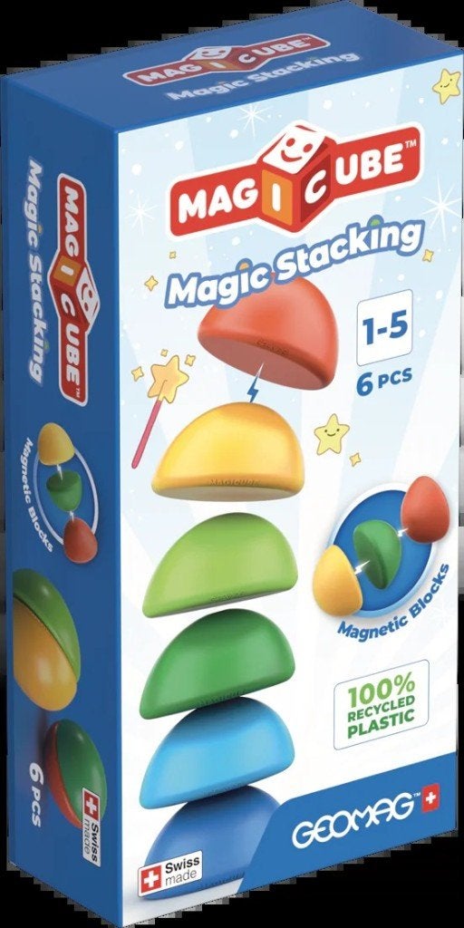 Geomag Magicube Recycled Stacking 6 stuks - nieuw, Kinderen en Baby's, ., Geomag, Nieuw, Ophalen of Verzenden