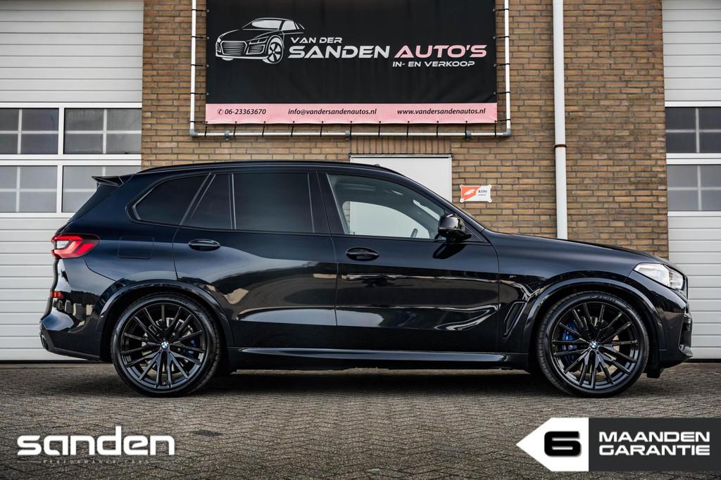 BMW X5 xDrive45e M Sport|CarbonBlack|H/K|Massage|Luchtv|Pano, 394 pk, Zwart, Vierwielaandrijving, Hybride Elektrisch/Benzine