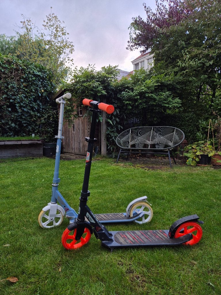 2!! Oxelo kindersteps Decath., Ophalen of Verzenden, Gebruikt, Gewone step, Oxelo