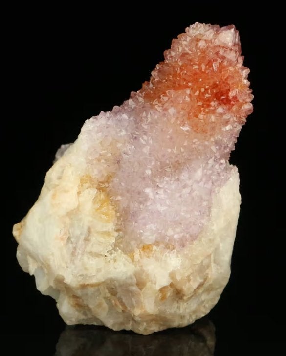 **TOP** Bicolore CACTUS FAIRY KWARTS uit Zuid-Afrika., Ophalen of Verzenden, Mineraal