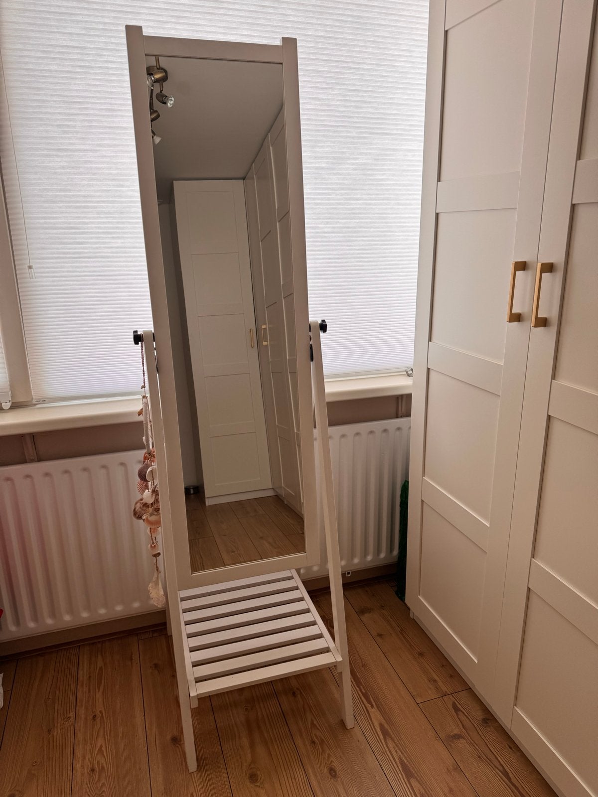 IKEA Isfjorden staande passpiegel - oud model, Ophalen, Gebruikt, Rechthoekig