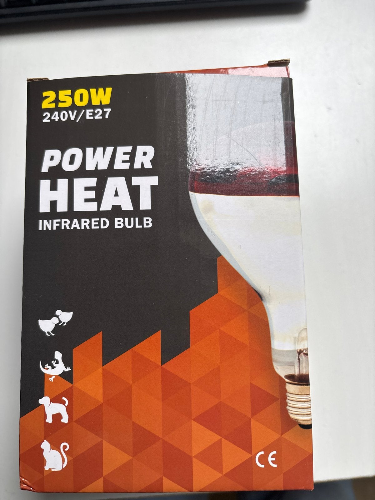 Infrarood lamp 250W, Dieren en Toebehoren, Ophalen of Verzenden
