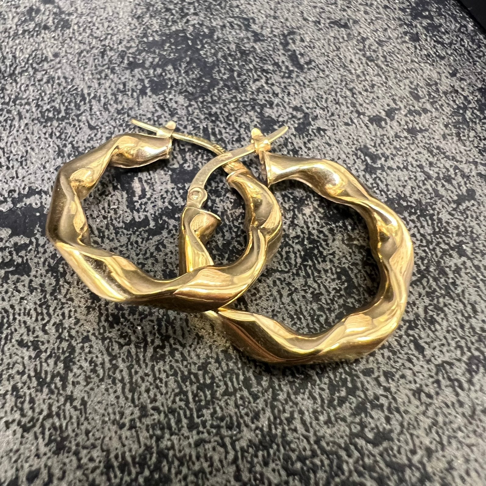 14 karaat gouden oorbellen creolen, Ophalen of Verzenden