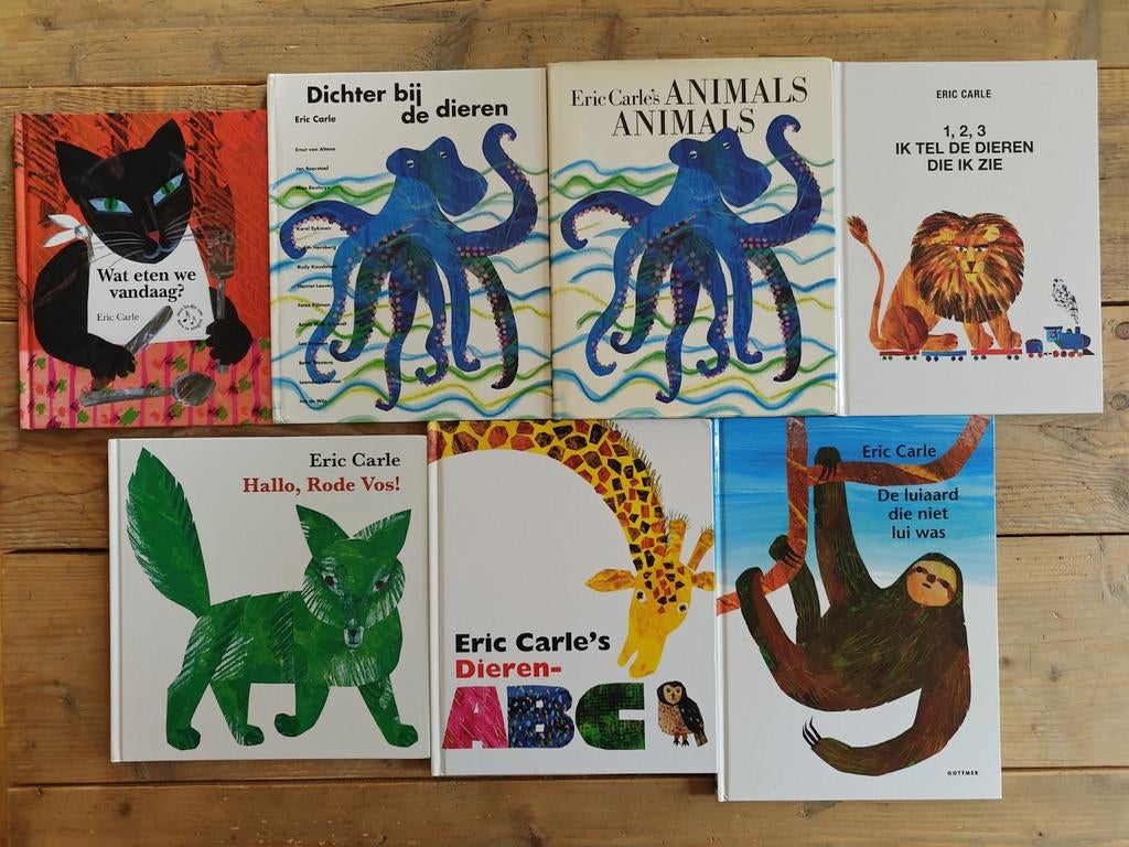 7 Prentenboeken van Eric Carle., Boeken, Ophalen of Verzenden, Zo goed als nieuw, Fictie algemeen