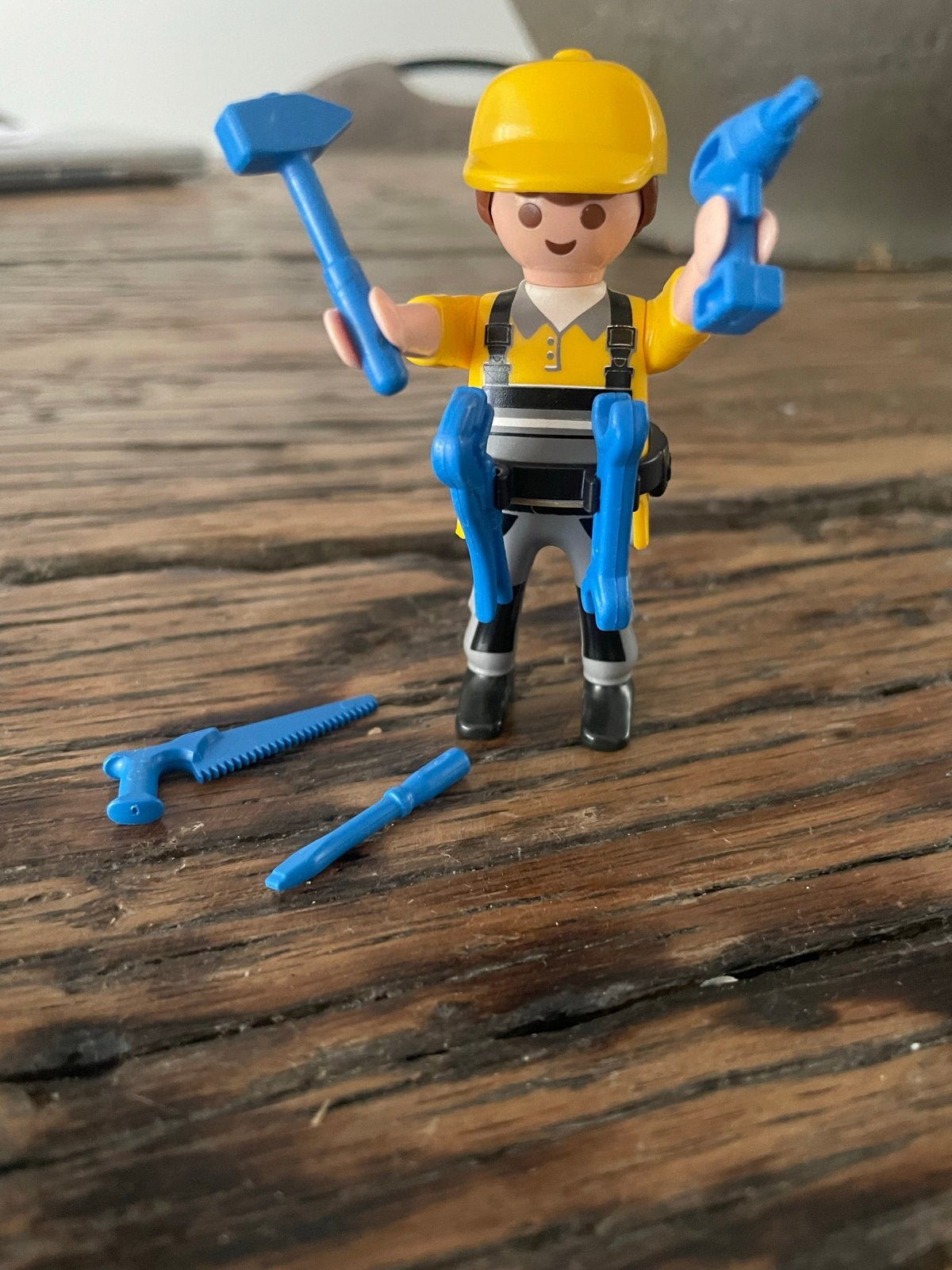 Playmobil Bouwvakker met Gereedschap, Ophalen, Zo goed als nieuw