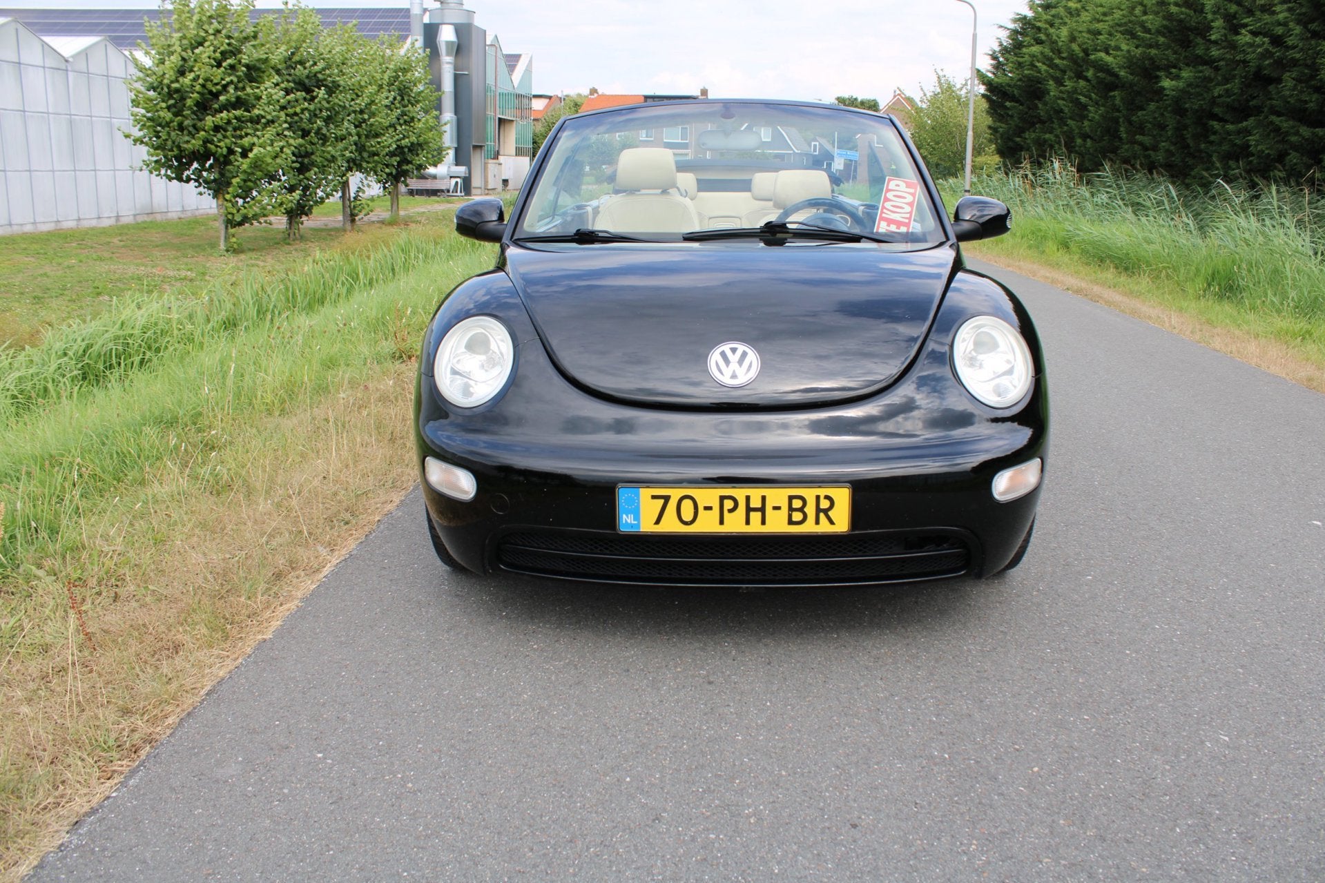 Volkswagen New Beetle Cabriolet 1.6 met Leder en Airco en el, Open dak, Gebruikt, Beetle (Kever), 4 cilinders