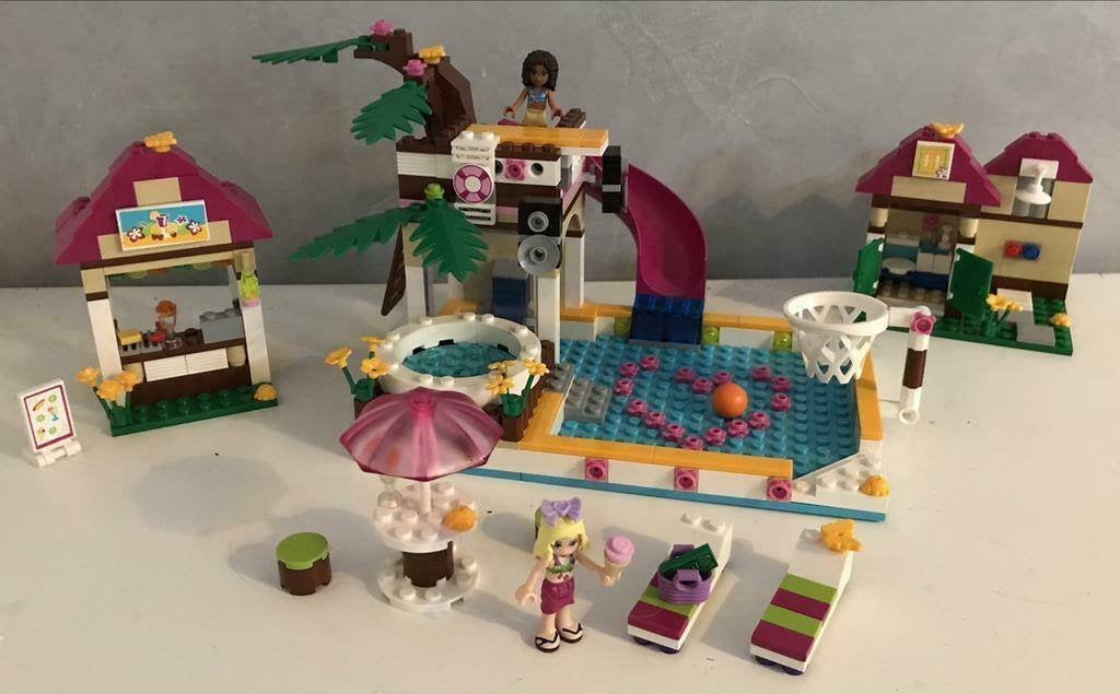 Lego Friends 41008, Heartlake zwembad., Gebruikt, Lego, Compleet, Friends