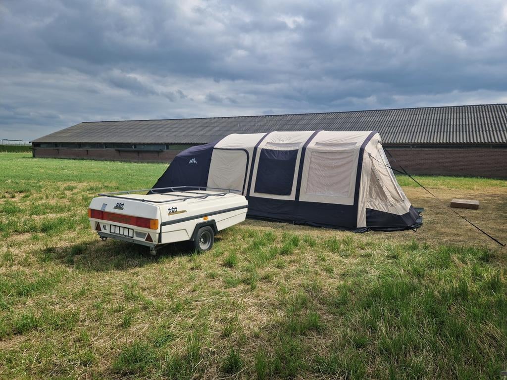 Obelink Florence L opblaasbare tunneltent met garantie, Caravans en Kamperen, Ophalen of Verzenden, Nieuw, Tot en met 5