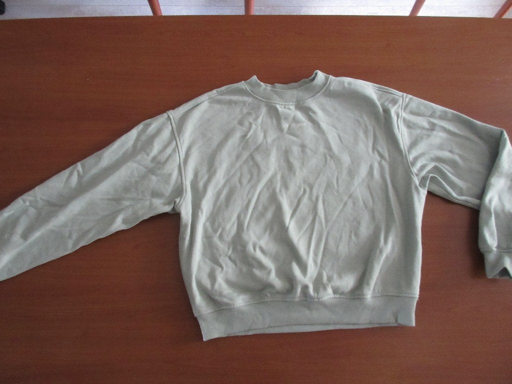 Sweater zachtgroen van ONLY opdruk FAME maat M, Only, Ophalen of Verzenden, Zo goed als nieuw, Maat 38/40 (M)