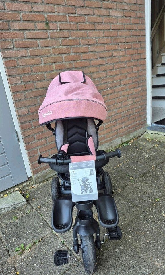 Lionelo Tris 3-in-1 driewieler roze met boekje, Fietsen en Brommers, Ophalen, Nieuw, Minder dan 16 inch, Lionelo