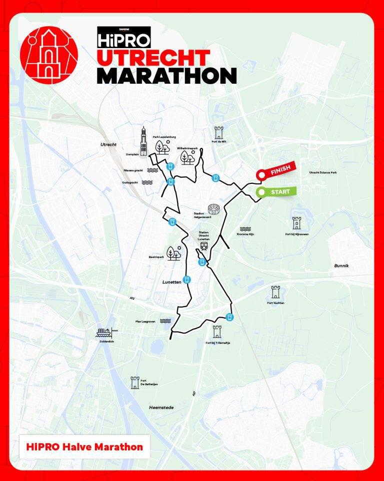 Startbewijs halve marathon Utrecht, onder de Dom door, Sport en Fitness, Loopsport en Atletiek, Ophalen, Nieuw, Overige typen