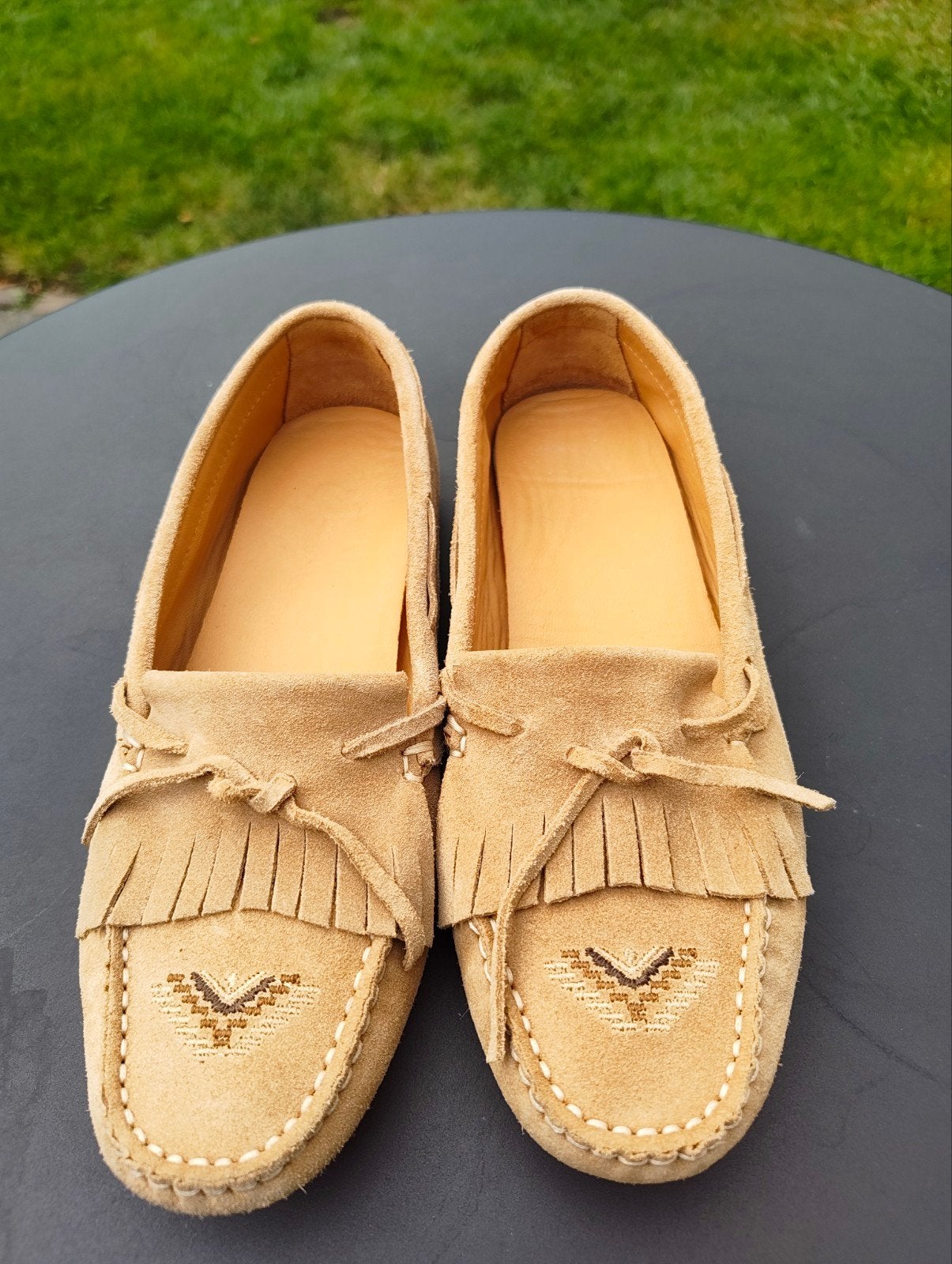 mocassins, Bruin, Ophalen of Verzenden, Zo goed als nieuw, Espadrilles of Moccasins