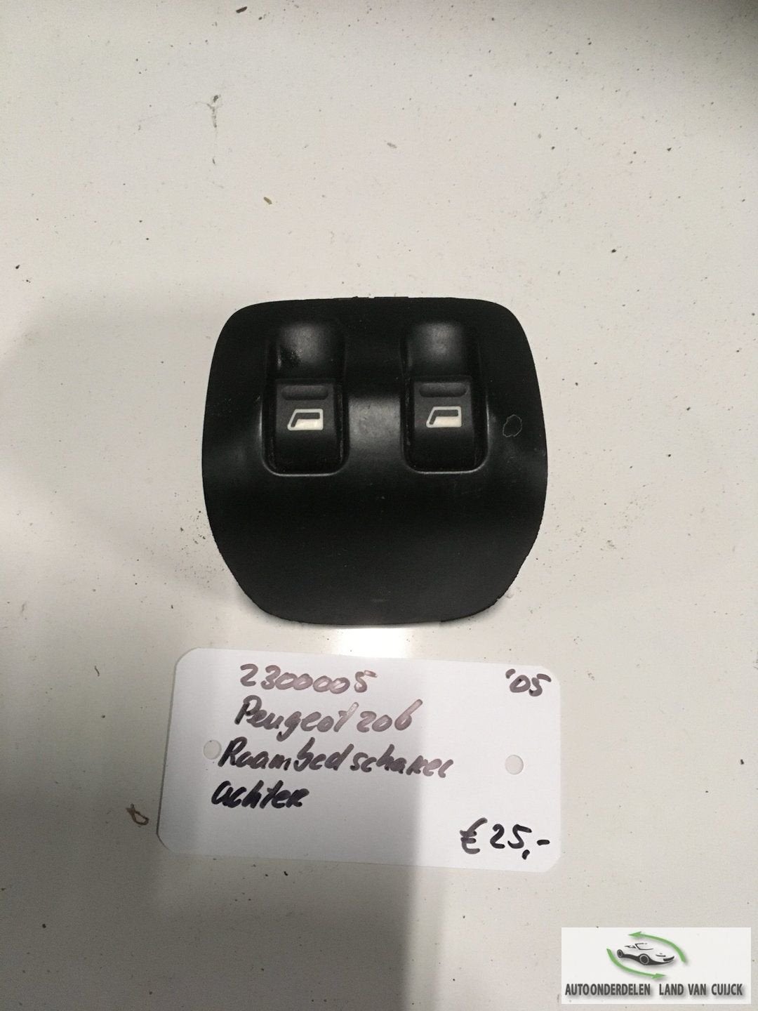 Peugeot 206 2005 raambedieningsschakelaar Achter, Gebruikt, -, -, Ophalen of Verzenden