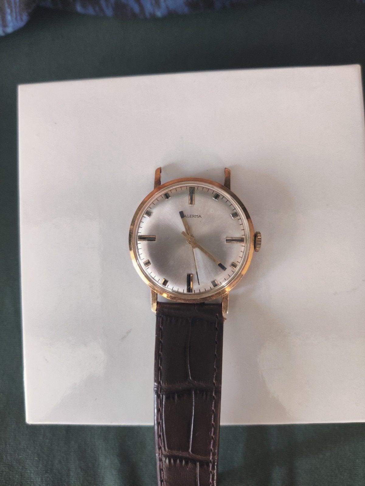 Vintage Palerma Horloge - 14 Karaats Goud, Opwindbaar, Overige merken, Polshorloge, Ophalen of Verzenden, Goud