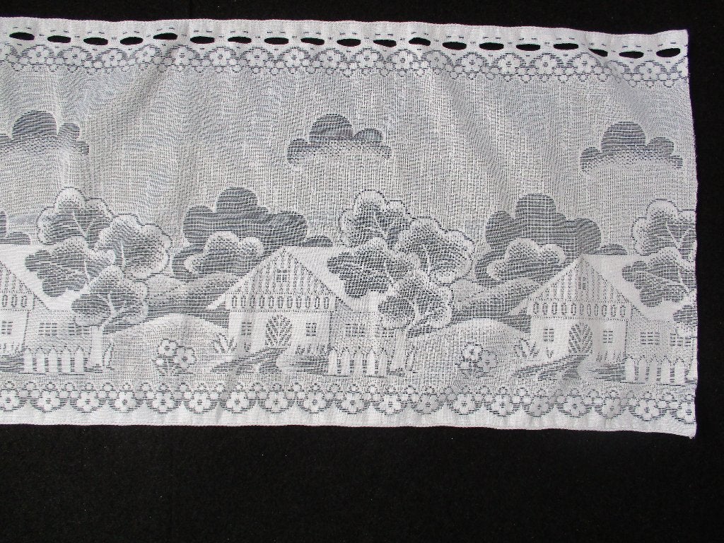 Valletje - stukje vitrage -  148 x 40 cm, 100 tot 150 cm, Wit, Ophalen of Verzenden, Zo goed als nieuw