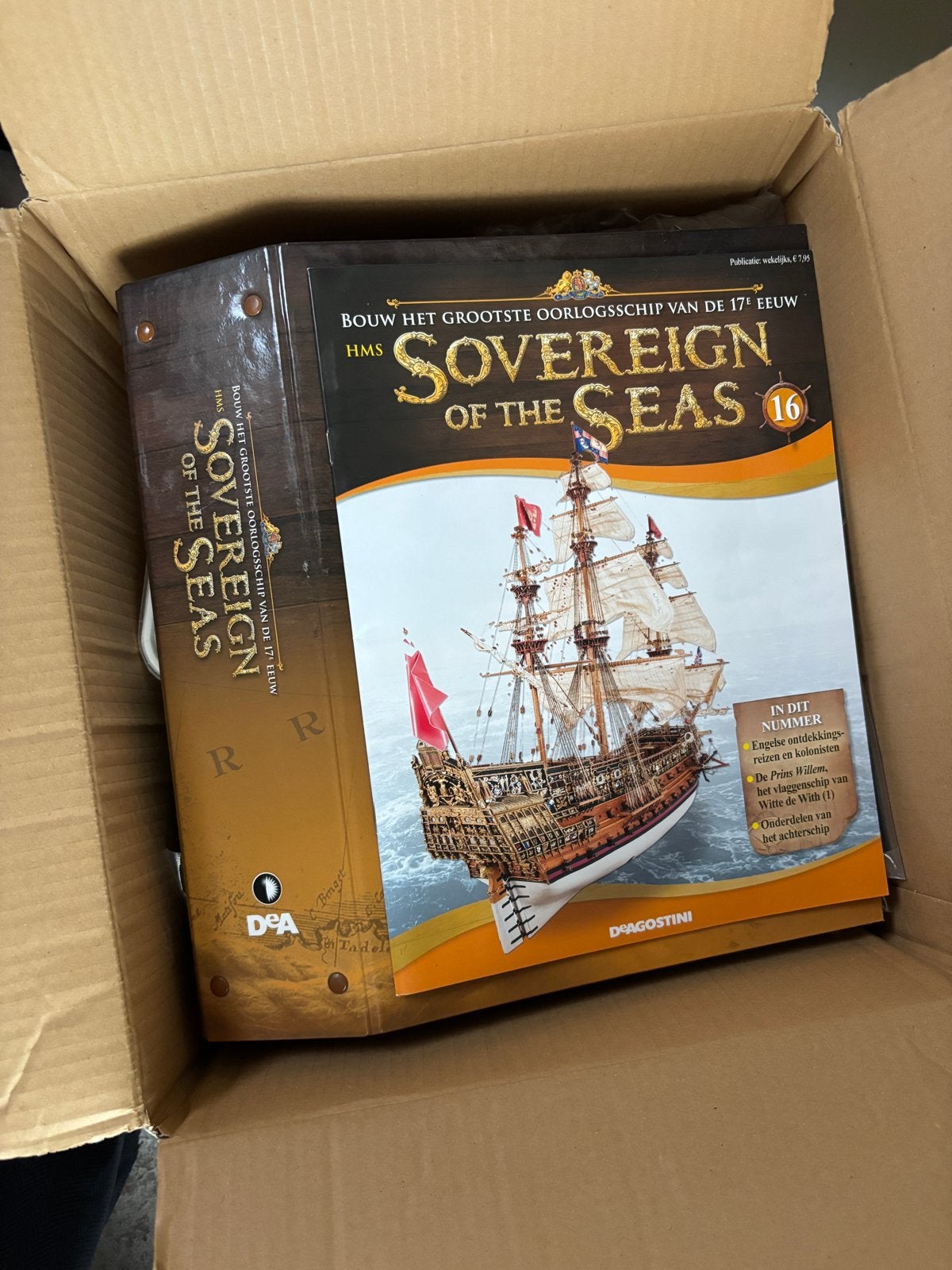 De Agostini HMS Sovereign of the Seas modelbouw schip, Ophalen, Gebruikt, Groter dan 1:32, Overige merken