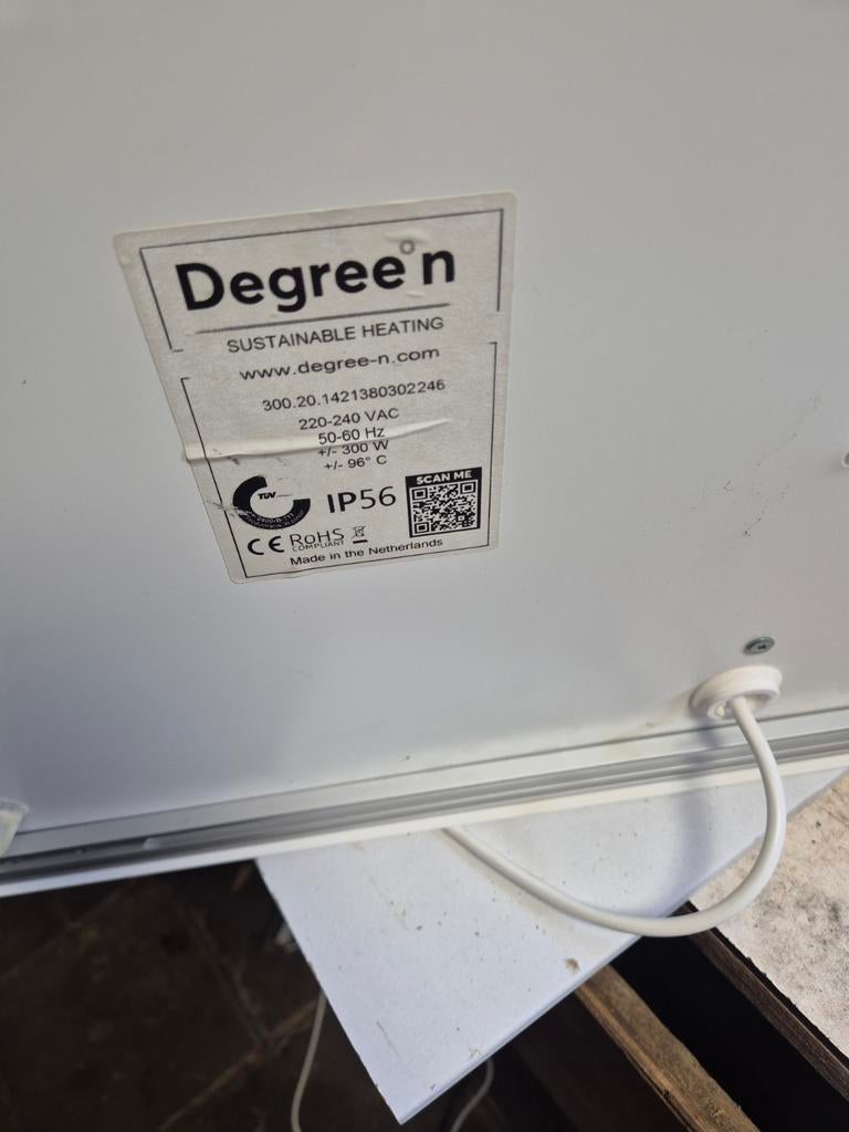 Infrarood panelen 5x 60x60cm 200W en 5x 120x60cm 300W, Doe-het-zelf en Verbouw, Verwarming en Radiatoren, Ophalen, 30 tot 80 cm