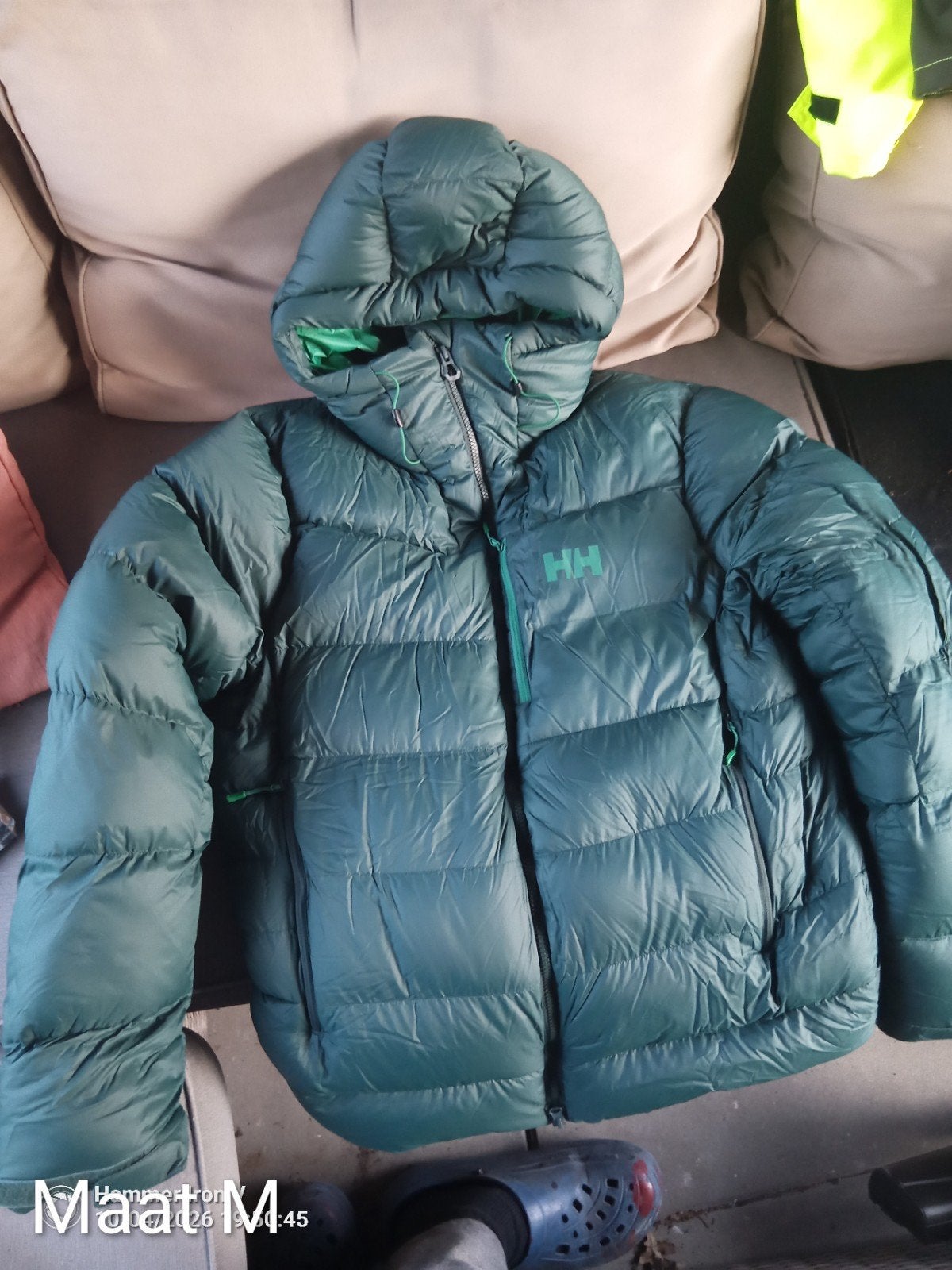 Helly Hansen Groene Dons Winterjas - Maat M, Helly Hansen, Maat 48/50 (M), Nieuw, Ophalen of Verzenden