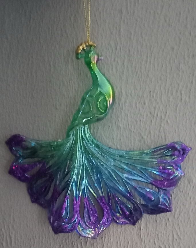 Kurt Adler Kerst ornament pauw, Diversen, Ophalen of Verzenden, Zo goed als nieuw