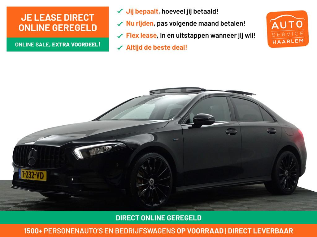 Mercedes-Benz A-Klasse 250 e AMG Premium Plus Aut- Panoramad, Auto's, Gebruikt, 4 cilinders, Met garantie (alle), Zwart