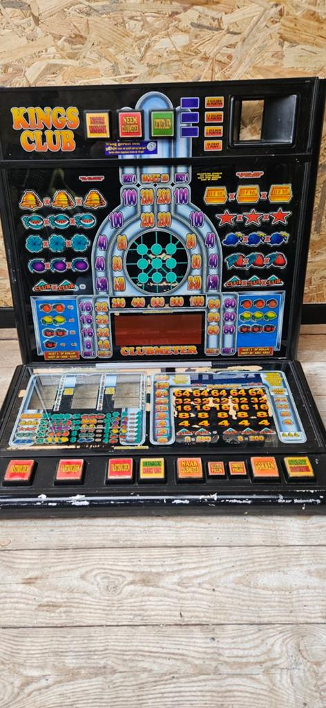 Kingsclub glasplaten set zeer netjes, Verzamelen, Automaten | Gokkasten en Fruitautomaten, Euro, Ophalen of Verzenden, Zo goed als nieuw