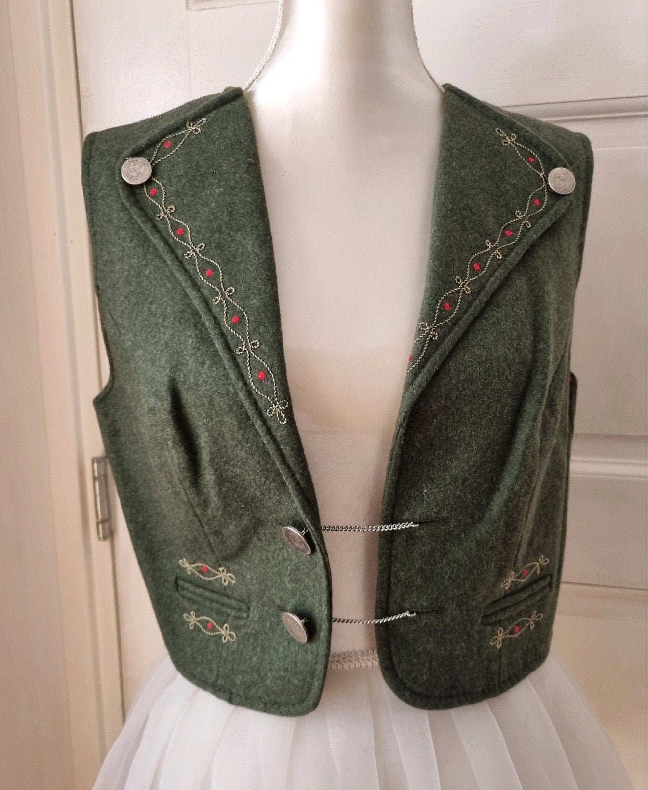 originele trachten hesje oktoberfeest mt 42 Bavaria, Kleding | Dames, Ophalen of Verzenden, Zo goed als nieuw, Maat 42/44 (L)