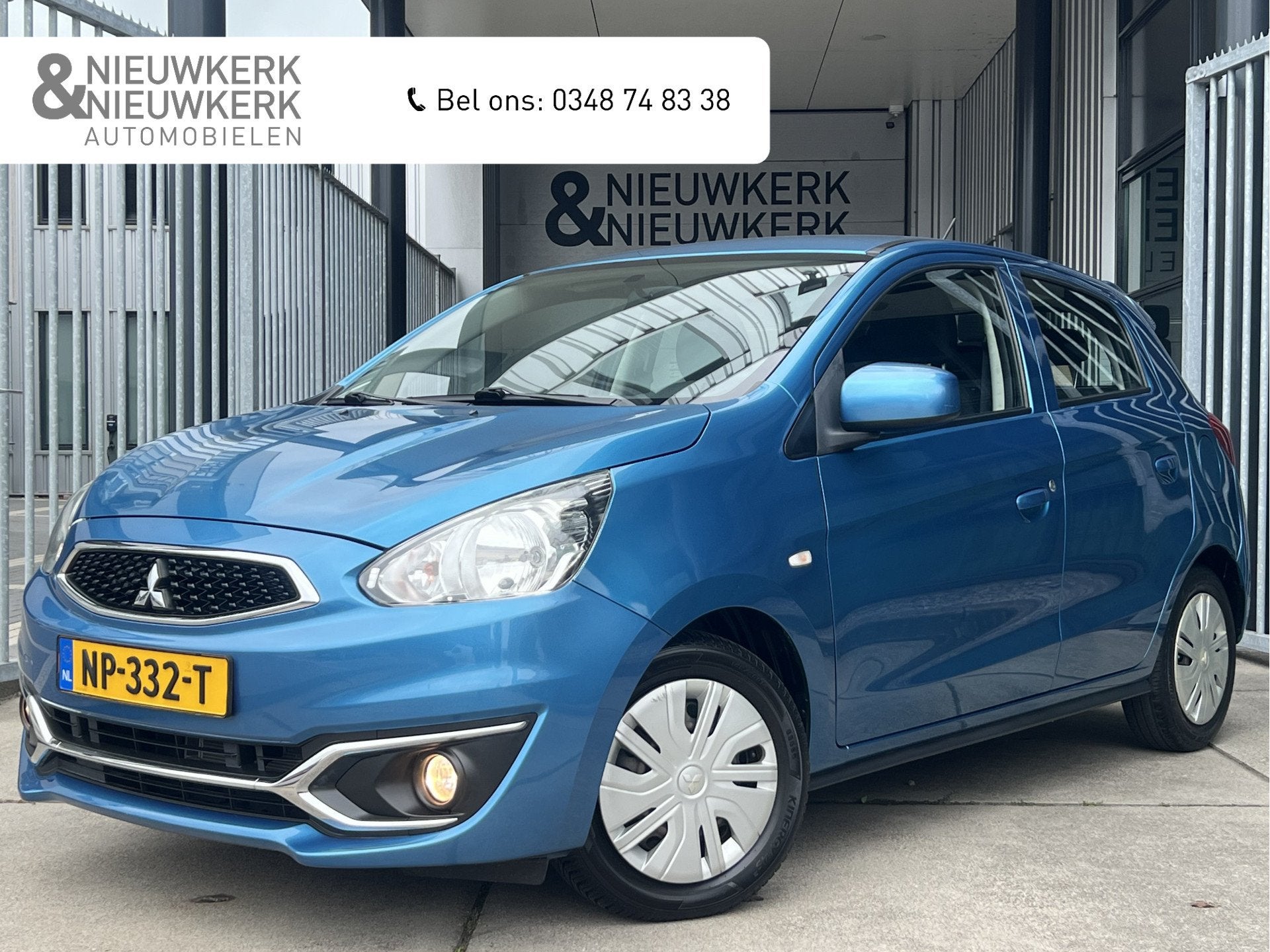 Mitsubishi Space Star 1.0 Cool+ 5 Deurs | AUTOMAAT | AIRCO, Auto's, Start-stop-systeem, Stof, Gebruikt, Blauw