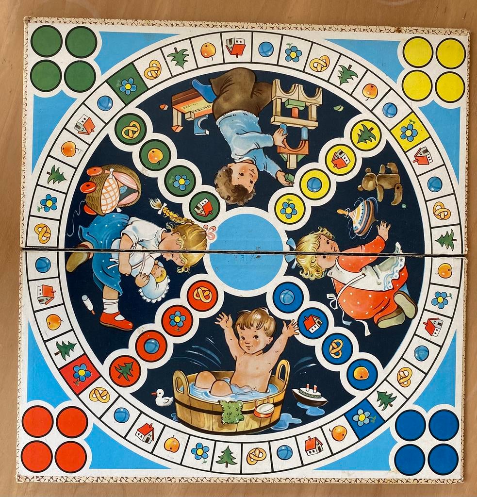 Antiek spel kind The Coloured Die, collectorsitem, Antiek en Kunst, Ophalen of Verzenden