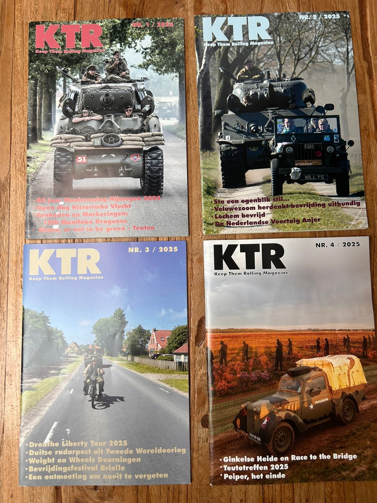 KTR Magazine nr 1, 2, 3 en 4 van 2025, Ophalen of Verzenden, Landmacht, Nederland, Boek of Tijdschrift
