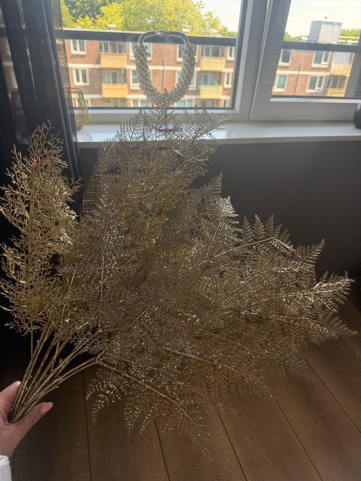 Gouden kunsttakken set van Intratuin, Binnen, Ophalen of Verzenden, Zo goed als nieuw, Kunsttak