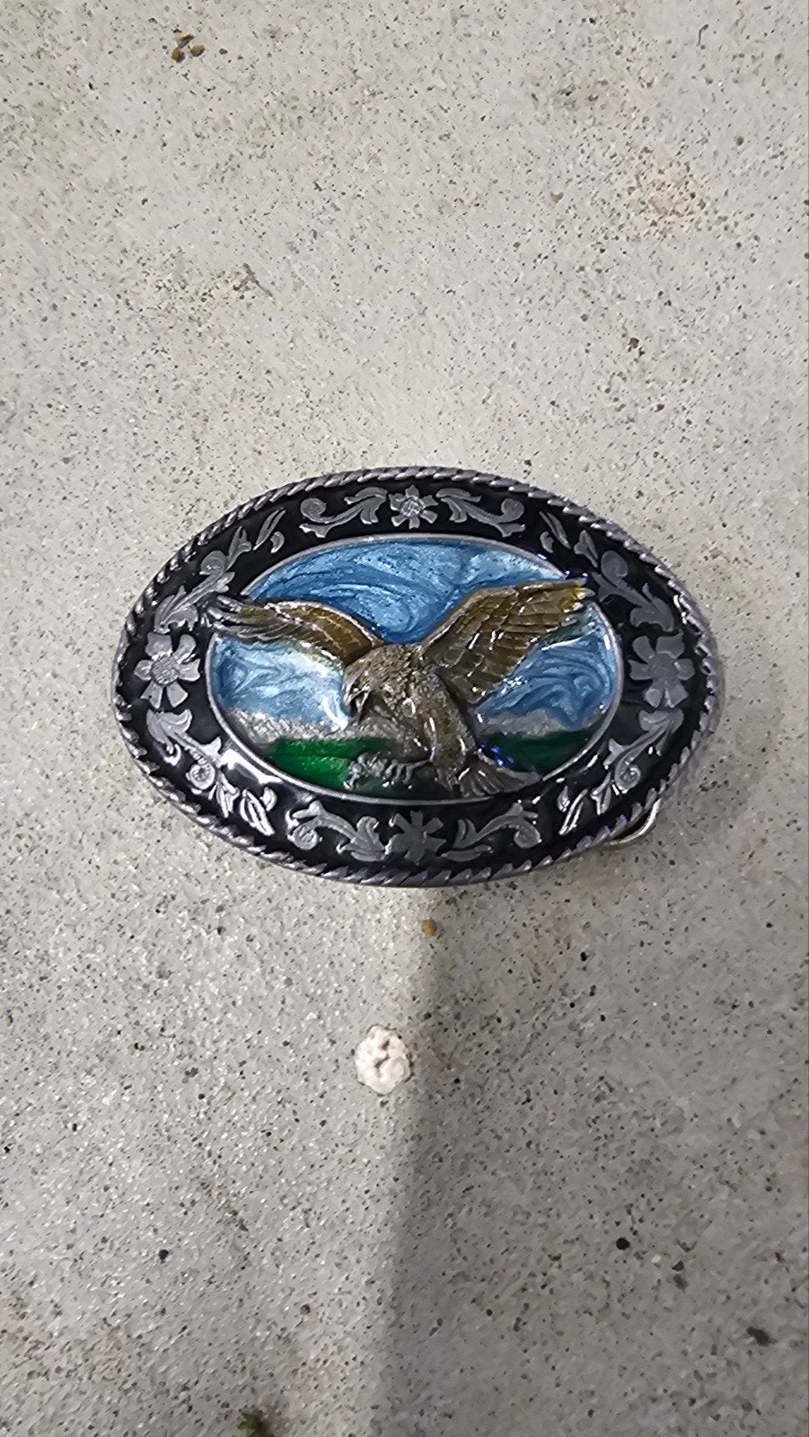 Vintage Riemgesp met Adelaar - Western Stijl - belt buckle, Kleding | Heren, Riemen en Ceinturen, Ophalen of Verzenden, Gedragen