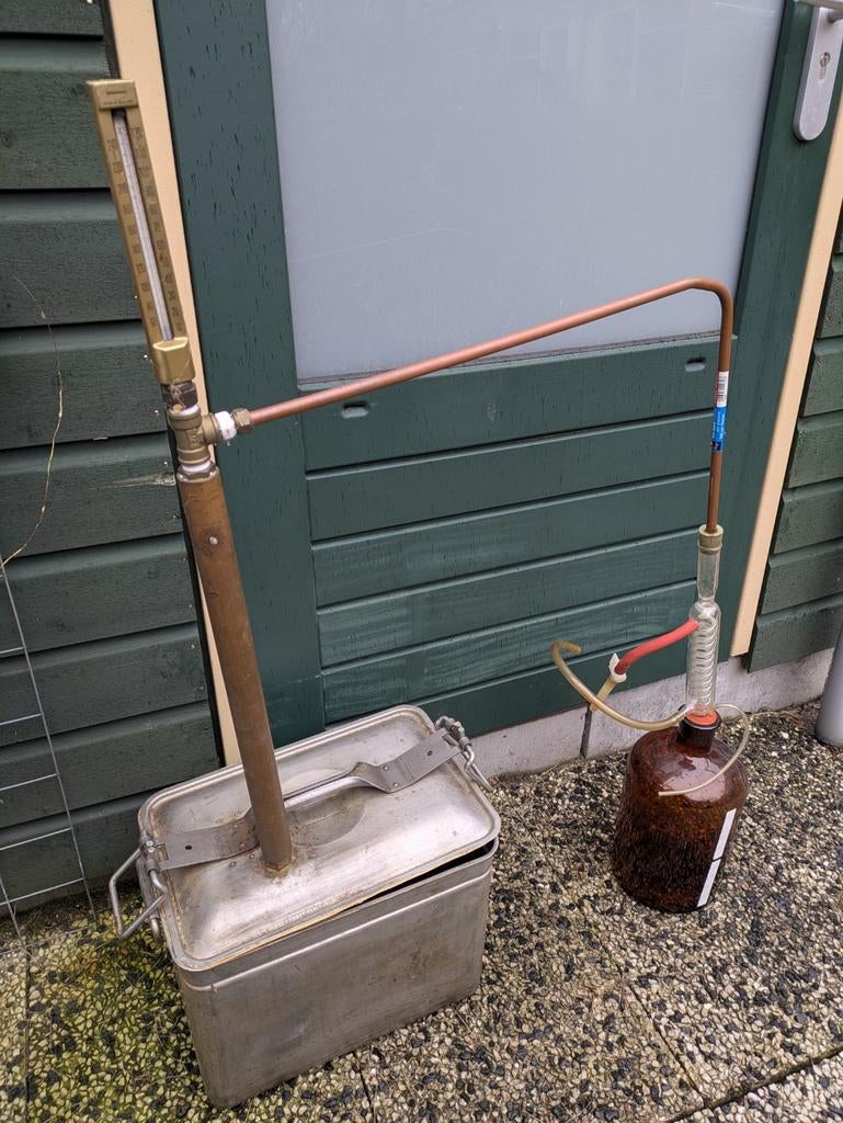 RVS stookketel of distilleer ketel en toebehoren, Ophalen