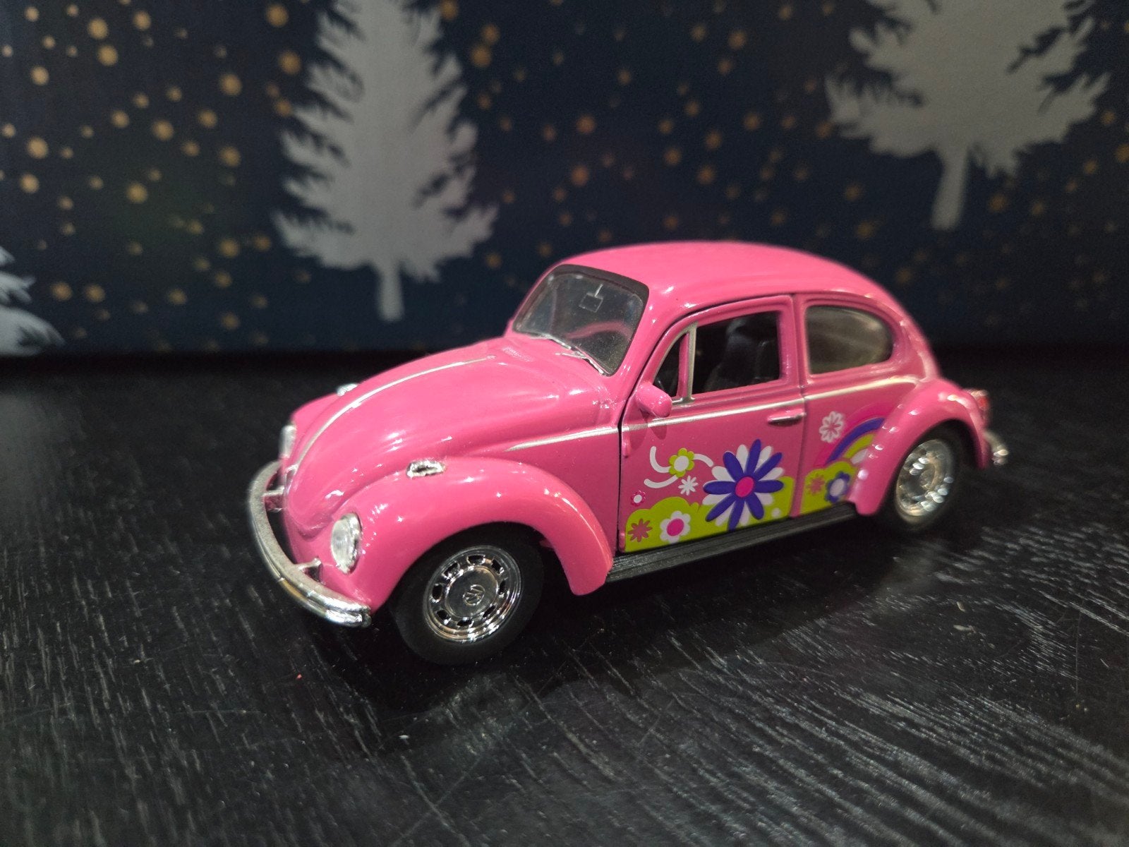 Vw Kever Flower Power Welly Nex, Ophalen of Verzenden, Zo goed als nieuw, Auto, Overige merken