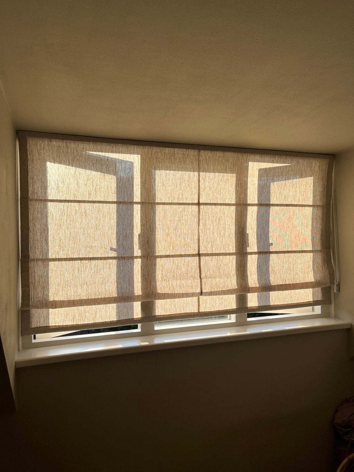 Nieuw HEMA Vouwgordijn Lichtdoorlatend 197x127 cm, Ophalen, Overige merken, Beige, Nieuw